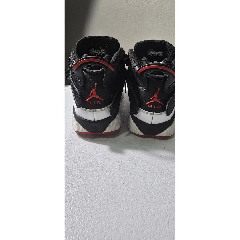 Youth Air Jordan 6 Rings Sneaker‎ Kids Sz 6.5Y-Black-White-Red
